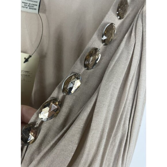 VERTIGO PARIS Dress Mini V Neck Beads Sleeveless Women Large NEW Sexy Party - Picture 6 of 6